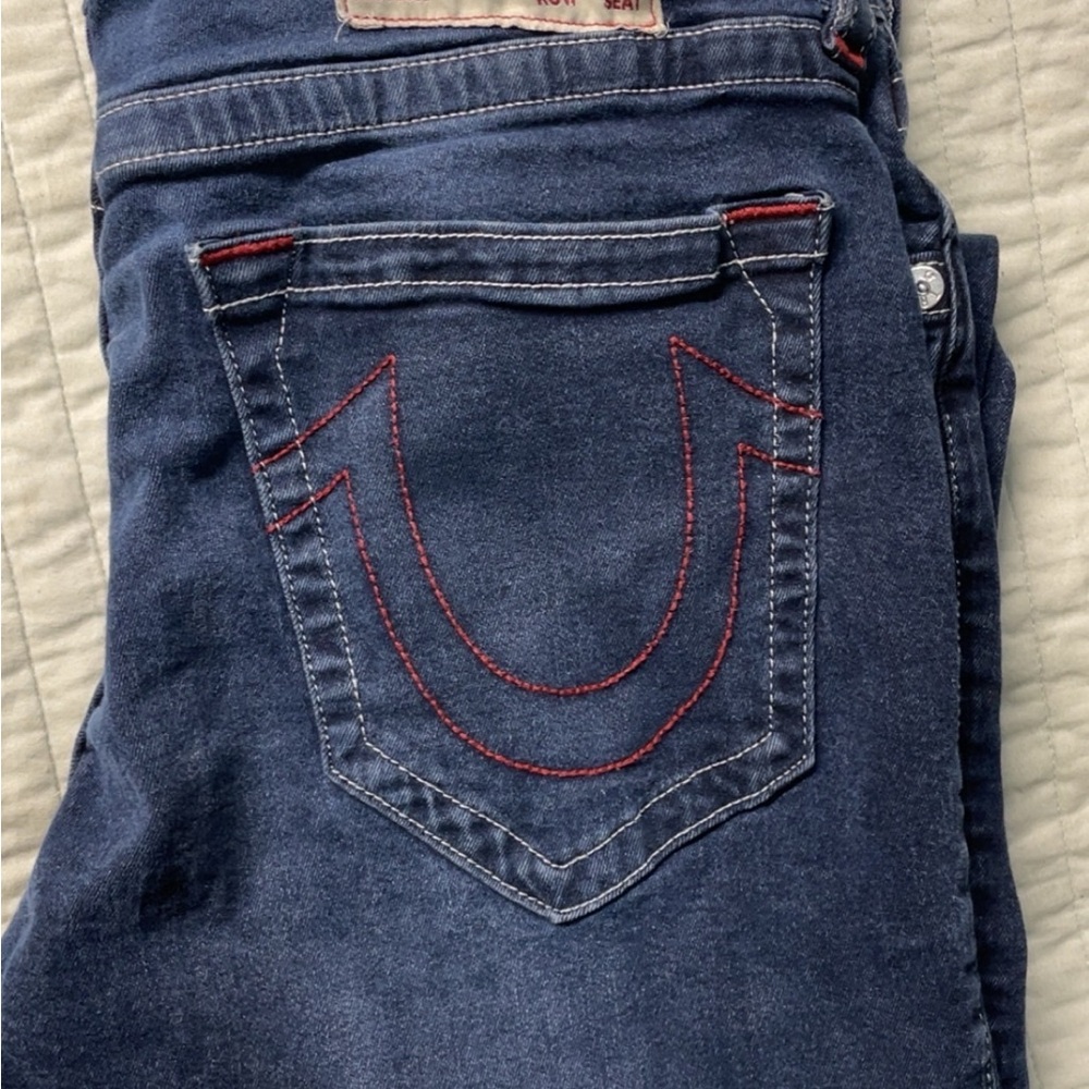 True Religion Denim Jeans with Red Stitching